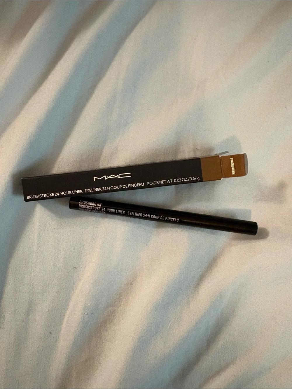 MAC Brushstroke 24-Hour Brush eye Liner - Brunette Brushbrown new